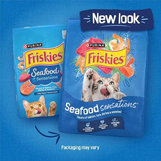 Purina  Dry Cat Food Seafood Sensations with Salmon, Tuna, and Shrimp Flavors - 22 Lb. Bag