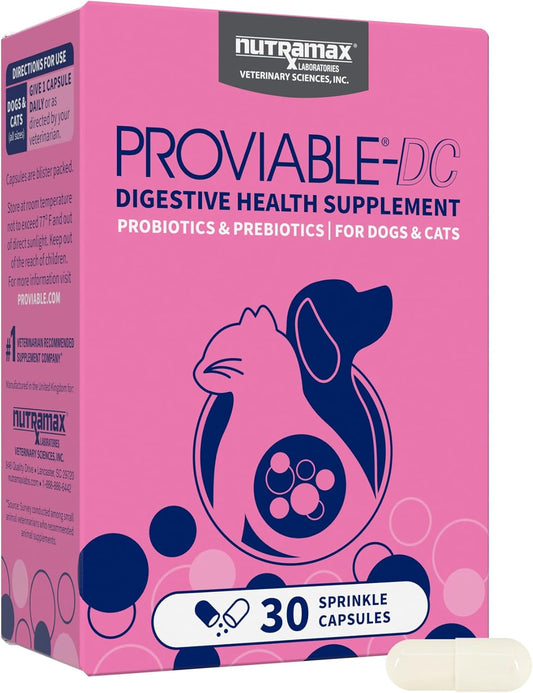 30 Count Proviable Health Supplement for Cats and Dogs (PROVDC30)