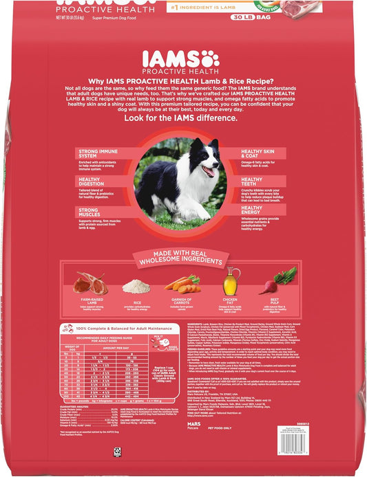 Proactive Health Minichunks Adult Dry Dog Food with Lamb & Rice, 30 Lb. Bag